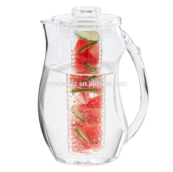 plastic pitcher/acrylic pitcher with lid for healthy drink