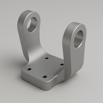 Алюминиевые детали, обработанные на станке с ЧПУ для стабилизированных платформ