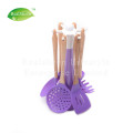 Wooden Handle Color Nylon Tools Set With Stand