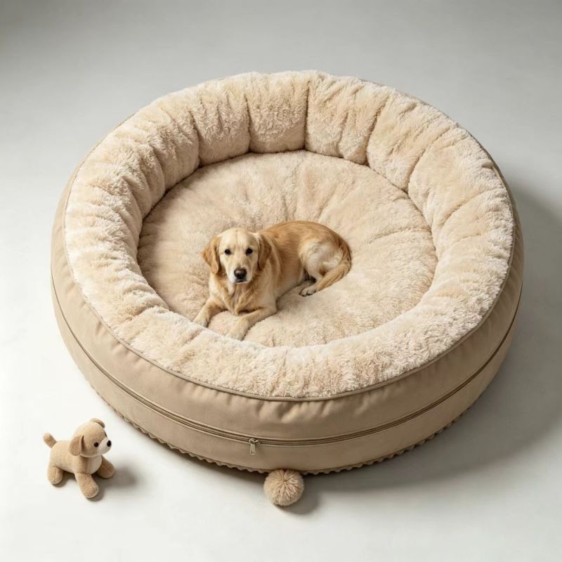 Wholesale All Seasons Soft Washable Dog Bed, Non Slip Warm Pet Nest for Small Medium Large Dogs