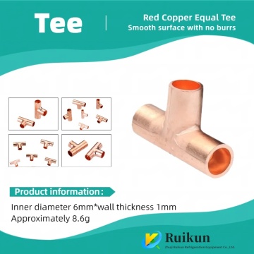 Tıbbi Gaz Bakır Tee Konektörü