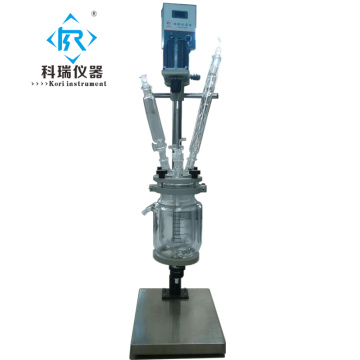 Multi-function glass reaction vessel chemical glass reactor