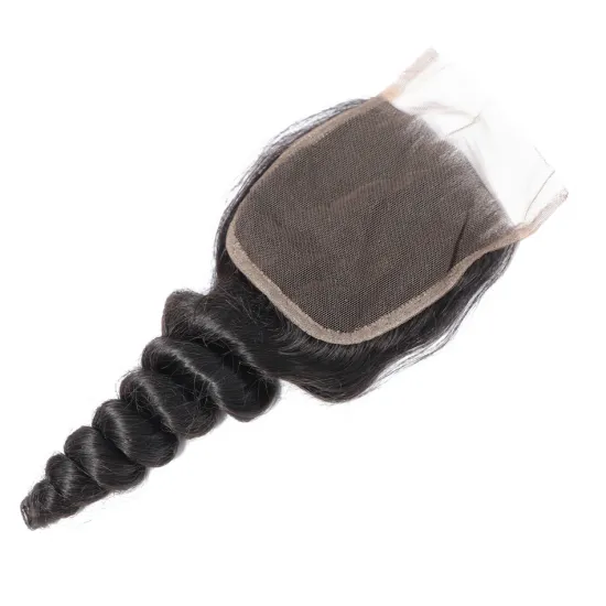 Hair Vendors Wholesale Swiss Lace Front Closure With Baby Hair 4x4 2x6 5x5 13x4 13x6 6x6 7x7 360 Lace Closure Indian Loose Wave