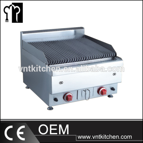 Kitchen Equipment Counter Top Electric And Gas Lava Rock Grill