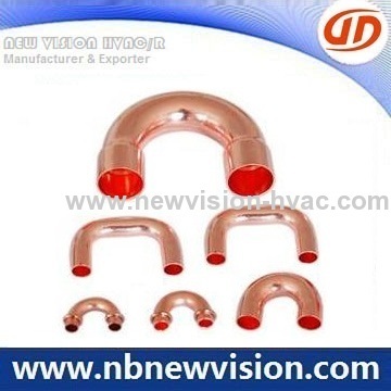 Copper Return Bend With Rings 