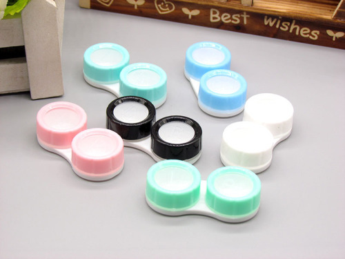 Women Contact Lens Case Container New Contact Lens Box Accessories Contact Lenses Tweezers Suction Stick Eyes Care Tool Kit