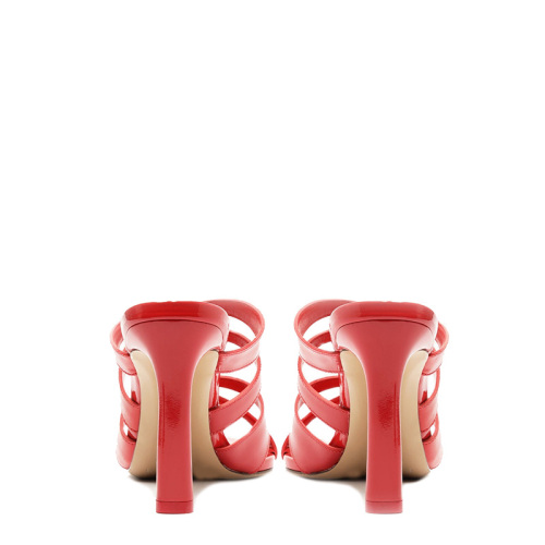 Chic High Heel Open Toe Slides