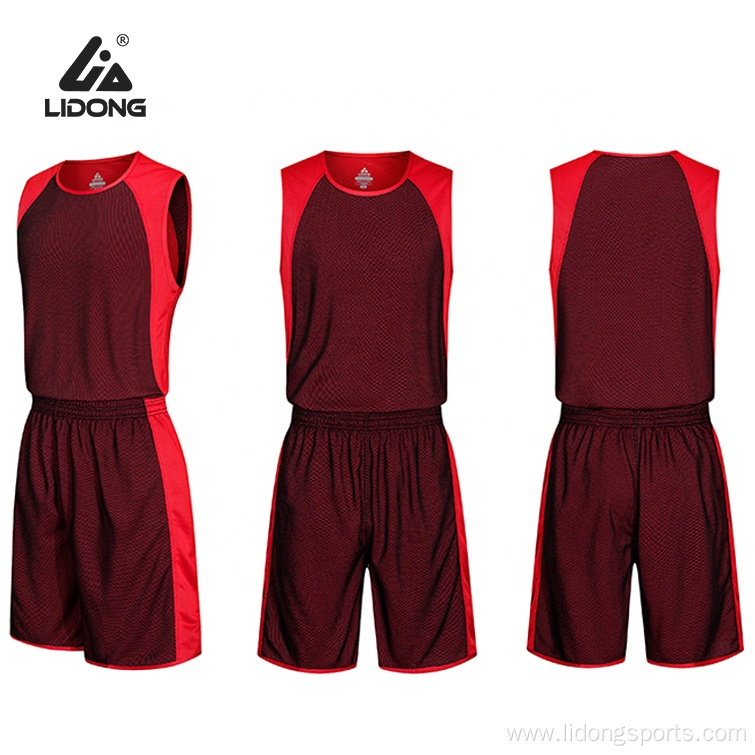 Wholesale Breathable Sport Basketball Jersey Set