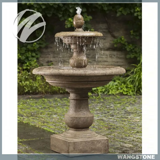 Delicate Outdoor Contemporary Granite Stone Fountain