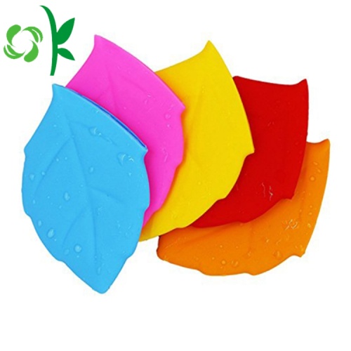 Poche en forme de feuille d&#39;eau en silicone pour boire