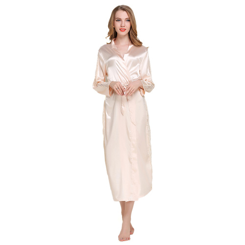 New Fashion pink Silk sleep wear For women