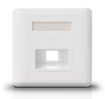 LC fiber optic face plate oxygen wall outlet for 2 port fiber optic
