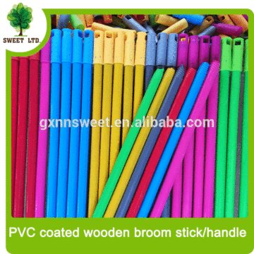 china supplier factory sales single color PVC coated wooden stick