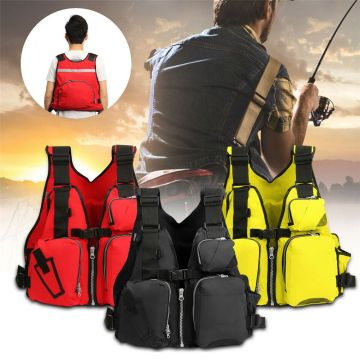 NEWMAJOR Adjustable Adult Life Jacket with Reflective Features for Water Sports