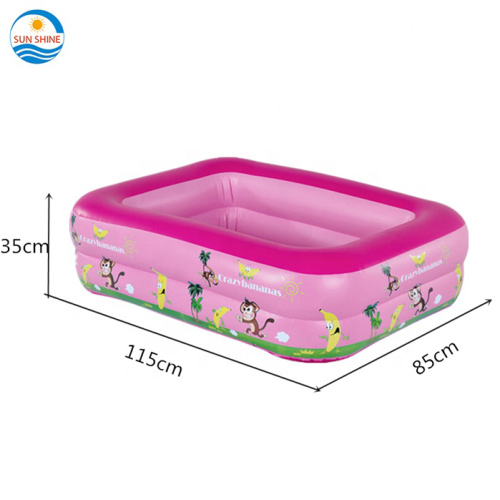 Outdoor Plastic Banana Rectangular Inflatable Baby Pool