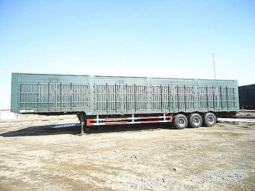 tri-axle Van coal transport truck trailer