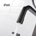 Modern Matte Black Three Holes Brass Faucet