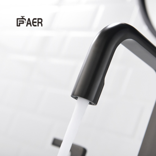 3 Hole Faucet Modern Matte Black Three Holes Brass Faucet Factory