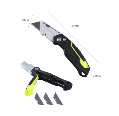LEANUO Heavy Industrial Folding Knife - Zinc Alloy Multifunctional Utility Tool