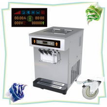 Precooling System Table Top Ice Cream Machine, 220v 50hz / 60hz  Soft Serve Yogurt Machine For Cafeteria