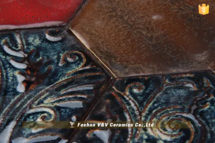 Ceramic Mosaic,Fambe mosaic,Hexagonal Mosaic