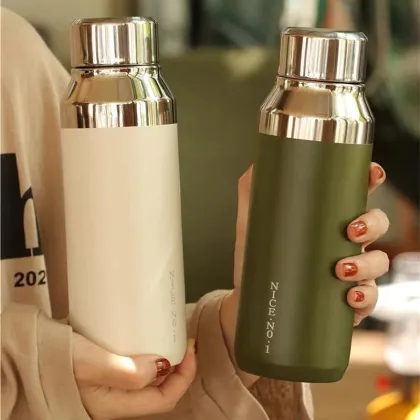 Stainless steel vacuum insulated cup mirror cover