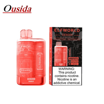 ElfWorld 6000 Puffs Strawberry Ice Cream Disposable Vape