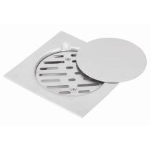 Floor Drainer with Removable Strainer Cover Chrome Finish