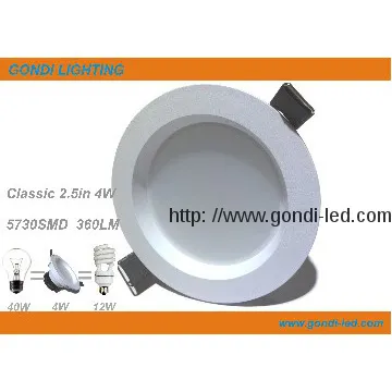 plastic led down light 4W
