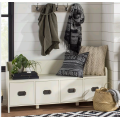 Wood Drawer Storage Bench Shoe Rack Shoe Cabinet