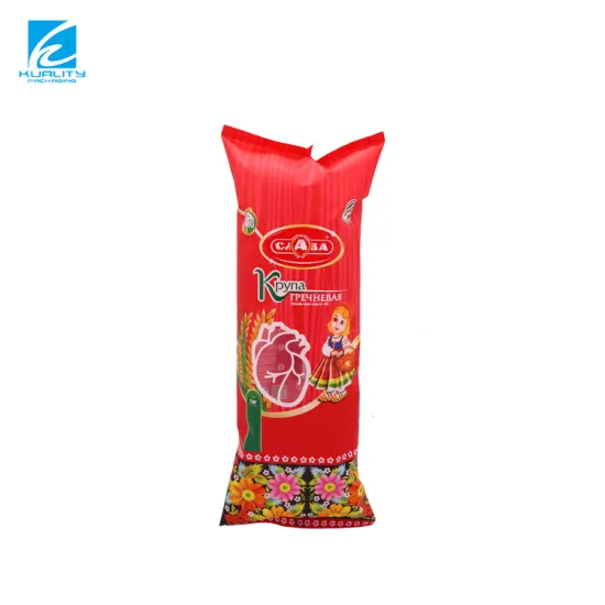 Custom Design Food Grade Plastic Heat Seal Bulk Adlay Rice Packaging Bags 1kg/2kg