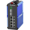 Interruptor de Ethernet administrado con POE industrial 8*10/100/1000Base-TX+2*Puerto de enlace ascendente SFP