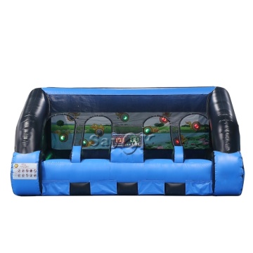 Customized Blue & Black Shooting Score Interactive Inflatable IPS Shooting Gallery with Light