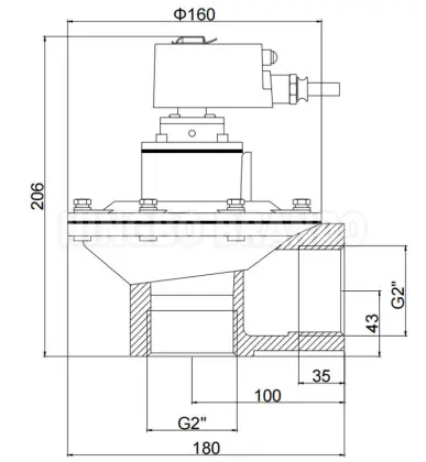DMF-Z-50S Pulse Valve With Ex-proof Coil DC24V AC220V