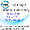 Shantou Sea Freight to Gothenburg