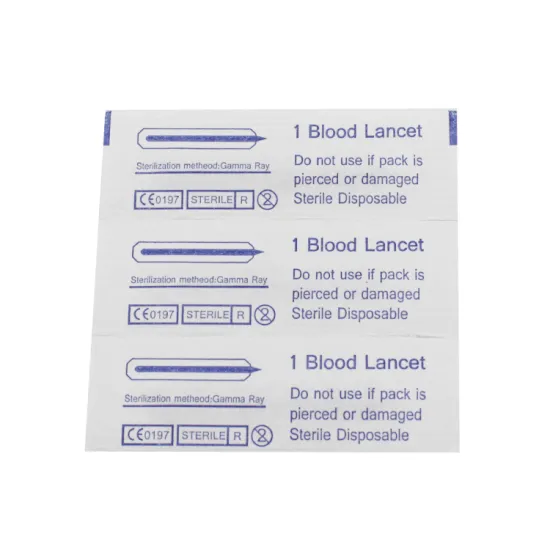 Disposable Sterile Stainless Steel Blood Lancet