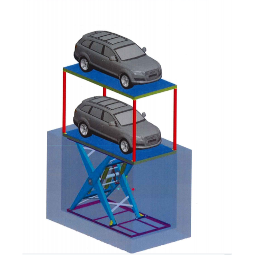 Elevador de carro com tesoura de convés duplo para venda