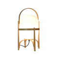 Lampe de table classique en bois LEDER