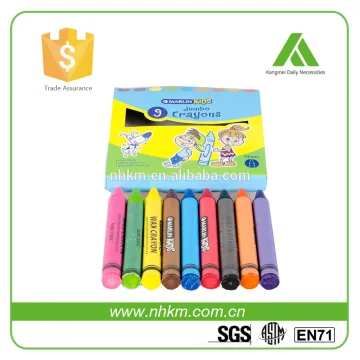 OEM non toxic for kids 9 color big wax crayon
