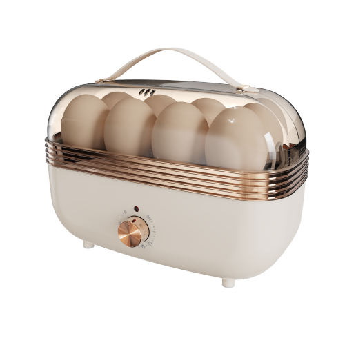 Automatic Rapid Electric Egg Boiler: Mini Household Steamer with Auto-Off Function and Plastic Housing - Egg Cooker