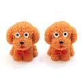 Hot Selling Neueste 3D Hund Bunte Süße Design Harz Chunky Cabochons 100 Stück Kawaii Handwerk für Dekoration Schlüsselanhänger Anhänger