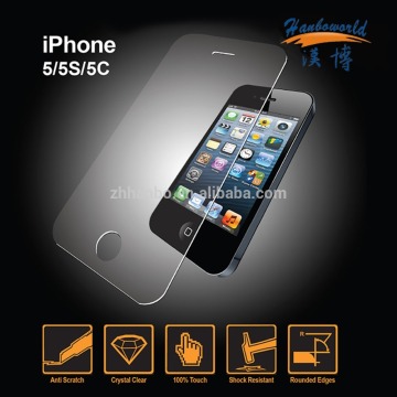 Mobile accesssories for Iphone 5/5s/5c termpered glass screen protector
