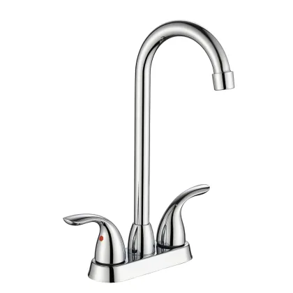 FUAO Double lever taps bathroom
