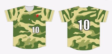 Blank Camo Custom Plain Baseball Jersey Shirt