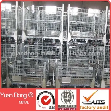 wire mesh stillage basket warehouse wire storage cage