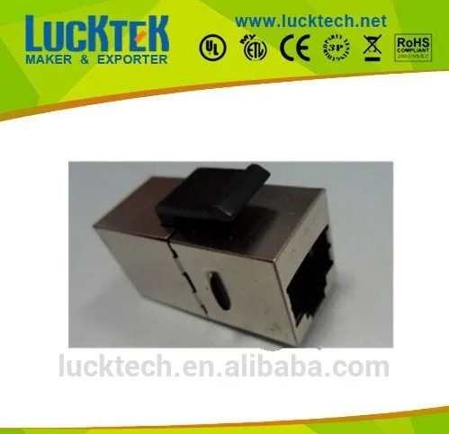 Cat6 CAT5E RJ45 straight shielded FTP In-line Coupler Keystone