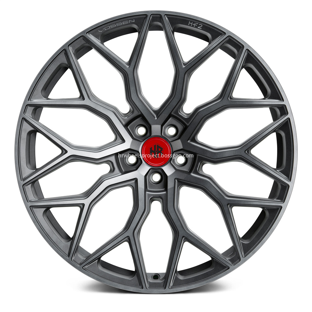 H R Tech Wheels Hr507 Matte Gunmetal Tinted Face Front