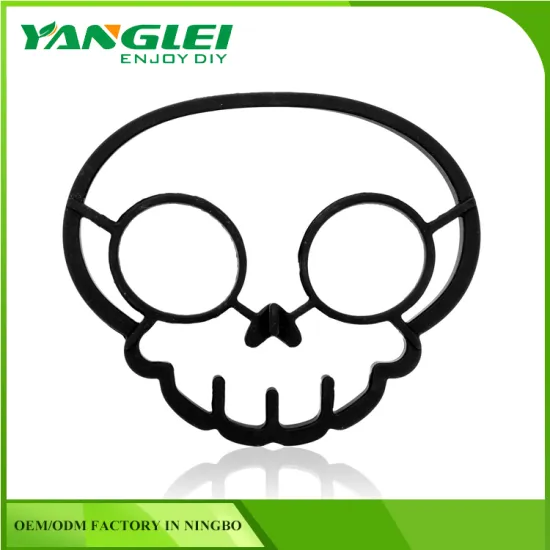 Food grade skull shaped silicone pancake molds fried egg rings
