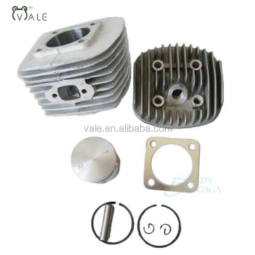 Kit de moteur à vélo motorisé à gaz 80cc: anneaux de piston de 47 mm, démarrage électrique à 4 temps, allumage CDI, coup de pied, bloc en aluminium