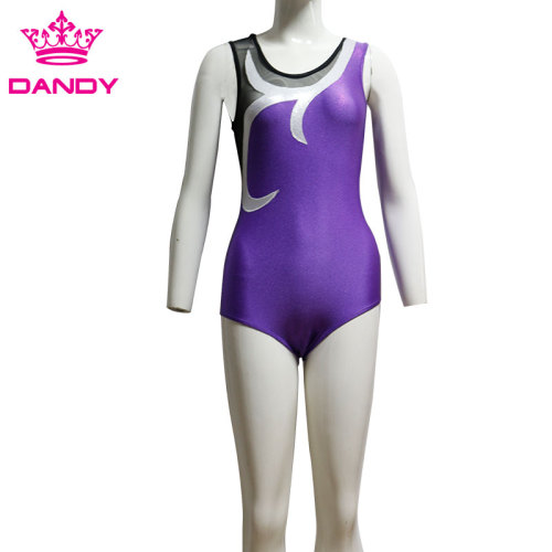 Leotard آموزش آستین ژیمناستیک دختران